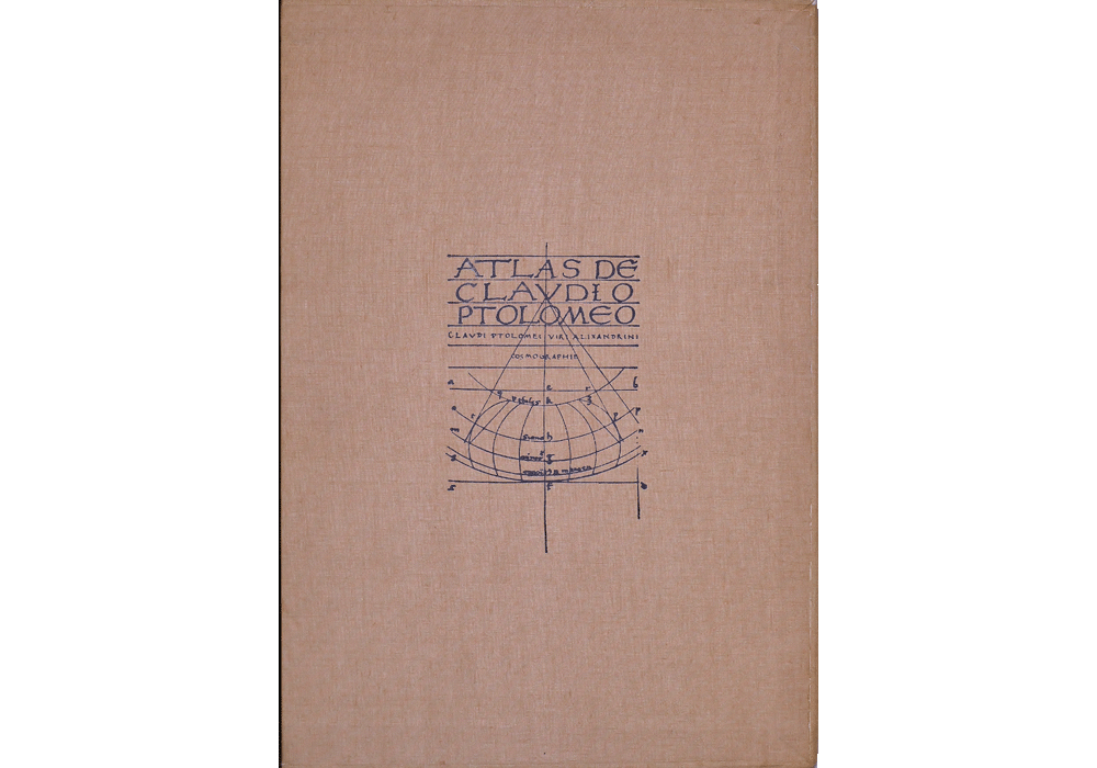 Atlas-Claudius Ptolomeus-manuscrito iluminado códice-libro facsímil-Vicent García Editores-19 portada Caja.